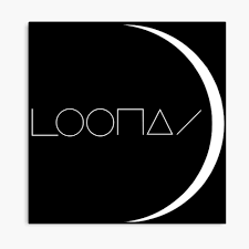 This logo image consists only of simple geometric shapes or text. Loona Weisses Mond Logo Metallbild Von Bballcourt Redbubble