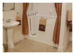 Walk in tub with shower curtain. Hydro Dimensions Walk In Bath Tub Aging Safely Baths