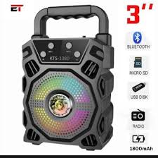 Bluetooth Speaker – Black Aluminum | Portable, Powerful Sound and  Party-Ready