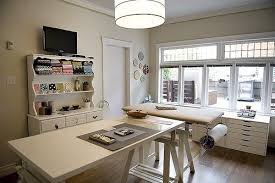Make time and room for your sewing projects, never has a work place looked so inviting. Modern Girl Style Craft Room Design Sewing Room Design Craft Room Office