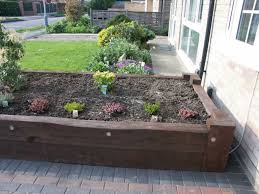 Sometimes you might want a fixed solution. Railway Sleepers
