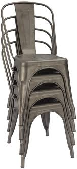 Amazon Com Furmax Metal Dining Chair Indoor Outdoor Use Stackable Classic Trattoria Chair Chic Dining Bistro Ca In 2020 Indoor Chairs Metal Dining Chairs Metal Chairs