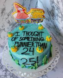 I Made This 25th Birthday Fluffernutter Cake For My Boyfriend Thorgift Com If You Like It Please Buy Some 25th Birthday Cakes Spongebob Birthday Cake Cake