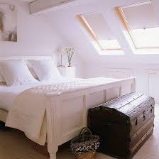 We think attic bedrooms are extra charming thanks to architectural features like sloped or vaulted ceilings and dormer windows. A Guest Room In The Attic Attic Bedroom Designs Attic Rooms Attic Bedrooms
