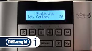 Eam 3000 esam 3000 eam 3100 esam 3100 eam 3200 esam 3200. How To View Statistics Of Your De Longhi Magnifica S Ecam 22 360 S Coffee Machine Youtube