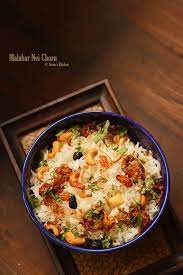 Malabar Ghee Rice Kerala Neichoru Recipe Cuisine Of Kerala Jinoos Kitchen Recipe Indian Rice Recipes Ghee Rice Recipe Veg Recipes