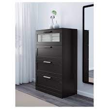 Reference ikea united states : Brimnes 4 Drawer Dresser Black Frosted Glass 303 4x487 8 78x124 Cm Ikea