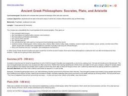 Greek Philosophers Lesson Plans Worksheets Lesson Planet