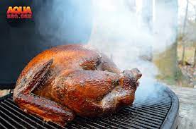 If you were shocked to learn that you could roast a frozen turkey, you're in for another surprise: Primo Smoked Turkey Primo Grills Smokers Aqua Bbq