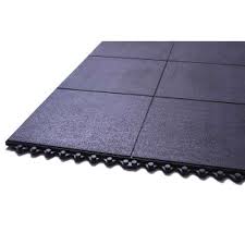 black rubber gym floor mat rs 135