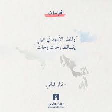 شعر نزار قباني والمطر الأسود في عيني عالم الأدب Personal Quotes Beautiful Quotes Arabic Quotes
