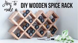 Diy Spice Rack How To Build Using Scrap Wood Wooden Spice Rack Diy Spice Rack Wooden Diy