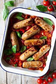 Italian Sausage Bake Recipe With Images Healthy Italian Recipes Italian Recipes Sausage Bake