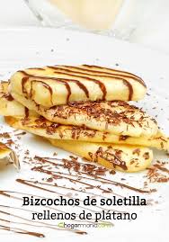 Web oficial recetas de cocina de karlos arguiñano: Receta De Bizcochos De Soletilla Rellenos De Platano Eva Arguinano Bizcocho Postres Con Frutas Recetas De Comida