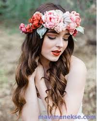 Cicekli Gelin Taci Modelleri Kadin Ve Moda Nedime Saci Gelin Sac Modelleri Headpiece