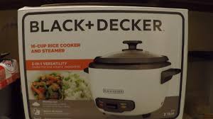 Black And Decker Rice Cooker Manual Rc506 Black Decker 16 Cup Cooker With Steamer Youtube