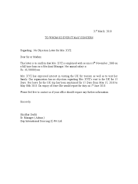 Appointment letter from the employer. No Objection Letter Format For Employer Lewisburg District Umc