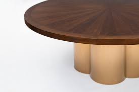 An Elegant Dining Table In Figured Walnut Bronze Elegant Dining Dining Table Chairs Dining Table