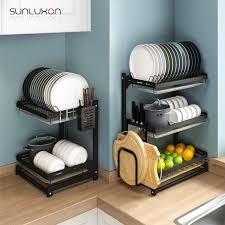 Kaiying kitchen towel hook, self adhesive dish towel holder for kitchen cabinet door, push towels holder wall mounted for bathroom and home, no drilling (3 pack_black) 3.6 out of 5 stars 152. Kitchen Drainer Plastic Storage Holder Drying Organizer Rack Shelf Holder Dish Racks Holders Home Garden