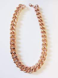 Oversize Chunky Rose Gold Chain Necklace 30 Rose Gold Chain Necklace Chain Necklace Gold Bracelet