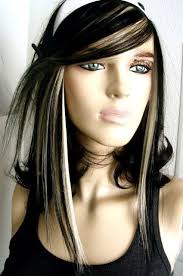 Black And Platinum Hair Color Love Want My Hair Color Like This Dark Hair Hair Styles Blonde Highlights