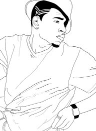 Download and print these rappers coloring pages for free. Chris Brown By Solid03 On Deviantart