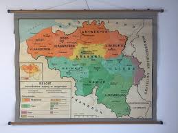 Oude landkaart van België