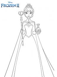 This is especially true when it comes to disney movies and disney's frozen coloring pages. Queen Anna Frozen 2 Coloring Page Free Printable Coloring Pages For Kids