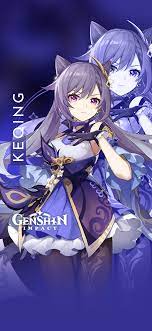 Keqing Genshin Impact Wallpaper Gambar Karakter Gadis Animasi Orang Animasi