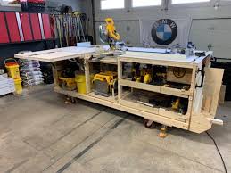 Pdf Mobile Project Center Workbench Plans Dewalt Kreg Miter Saw Stand Table Saw Outfeed Router Table Planer Stand Dust Collect Plans D Etablis Idees D Etabli Support Scie A Onglet