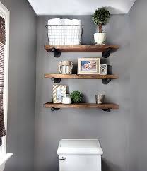 This bathroom shelf is available in multiple finishes, letting you choose the one that best suits the bathroom decor. Stylish Diy Floating Shelves Wall Shelves Easy Bathroom Wall Shelves Home Remodeling Home Diy
