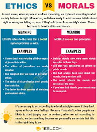 Ethics Vs Morals Difference Between Morals Vs Ethics In English 7 E S L Confusing Words English Vocabulary Words Learn English