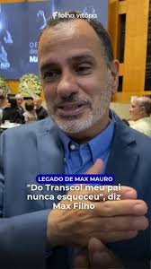 🚌🥀 "Mesmo com Alzheimer, meu pai nunca esqueceu o Transcol." Assim, Max  Filho descreveu emocionado sobre o ex-governador Max Mauro ao ver os ônibus  que marcaram seu governo. O criador do sistema ...