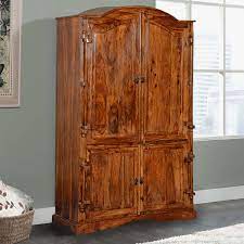 Get results from several engines at once. Modern Gothic Rustic Solid Wood Large Wardrobe Armoire With Shelves