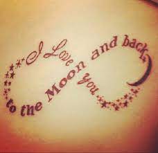50 Cute Small Tattoos Cuded Moon And Back Tattoo To The Moon And Back Tattoo Tattoos For Daughters