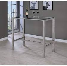 Home Glass Bar Table Pub Table Sets Furniture
