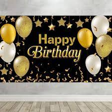 See more ideas about birthday decorations, birthday, party decorations. Amazon Com Happy 30th 40th 50th 60th Birthday Backdrop Black Gold Decoration For Men Women Baby Birthday Party Background Photo Studio Booth Kids Cake Table Banner Home Kitchen