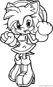 Coloringanddrawings.com provides you with the opportunity to color or print your sonic amy rose drawing online for free. Amy Rose Coloring Page Coloringall