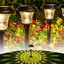 Solar path lights absorb sunlight during the day and turn on gigalumi 8 pack solar pathway lights, solar garden lights outdoor warm white, waterproof led path lights for yard, patio, landscape. Gigalumi 8 Pack Solar Pathway Lights Solar Garden Lights Outdoor Warm White Waterproof Led Path Lights For Yard Patio Landscape Walkway Brown Amazon Com