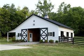 Black And White Barn Style House More Run Outs And I M Obsessed With Black Fencing Equestrian Building Equestrian Barns Dream Horse Barns