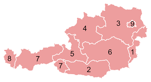 Vorarlberg, tirol, salzburg, kärnten, steiermark, oberösterreich, niederösterreich und das burgenland. File The States Of Austria Numbered Svg Wikimedia Commons