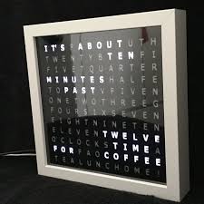 Ikea Ribba Word Clock Clock Diy Clock Home Clock