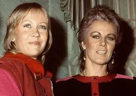 Frida with Agnetha in London,...