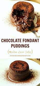 Chocolate Fondant Puddings Molten Lava Cakes Ruchik Randhap Recipe Lava Cakes Molten Lava Cakes Dark Chocolate Recipes