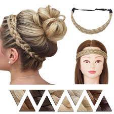 The hair hoop is decorated with shining rhinestones, make you more attractive and elegant, the teeth design can make sure to grasp your hair tightly, will not have the. Amazon Com Braided Headband Hair Chunky Braided Headband Plaited Hair Band Wide Plaited Braids Elastic Stretch Braid Hairband Synthetic Hairpiece For Girls And Women Medium Five Strands Braided 12 24 Beauty