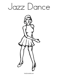 This content for download files be subject to copyright. Jazz Dance Coloring Page Twisty Noodle