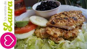 Milanesa De Pollo Sin Freir Las Recetas De Laura Comida Saludable Youtube