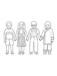 Hairy werewolf coloring page #392. Children Around The World Coloring Page Kids Holding Hands Mandala Coloring Library