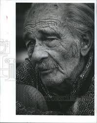 1977 Press Photo Fred Pilgrim's face is weathered.