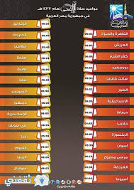 وتختلف أوقات إقامة صلاة العيد بين المدن السعودية بفارق توقيت. ØªÙˆÙ‚ÙŠØª ØµÙ„Ø§Ø© Ø¹ÙŠØ¯ Ø§Ù„Ø§Ø¶Ø­Ù‰ ØºØ¯Ø§ ÙÙ‰ Ù…ØµØ± ÙˆØ§Ù„Ø¨Ù„Ø§Ø¯ Ø§Ù„Ø¹Ø±Ø¨ÙŠØ© ÙˆÙƒÙŠÙÙŠØ© Ø£Ø¯Ø§Ø¡ ØµÙ„Ø§Ø© Ø§Ù„Ø¹ÙŠØ¯ Ø«Ù‚ÙÙ†ÙŠ